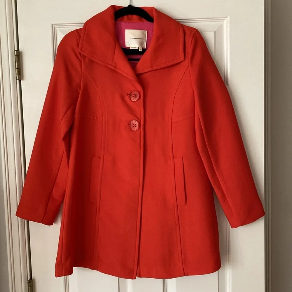 Anthropologie Wellesley Pleated Peacoat - Picture 7 of 9